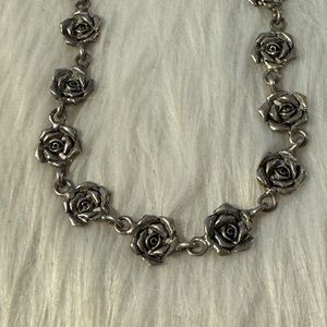 Vintage Signed EH Sterling Silver Necklace.  Tote P6